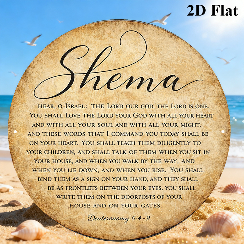 Home Office Decor - CIFBUY Vintage Judaica Scripture Aluminum Wall