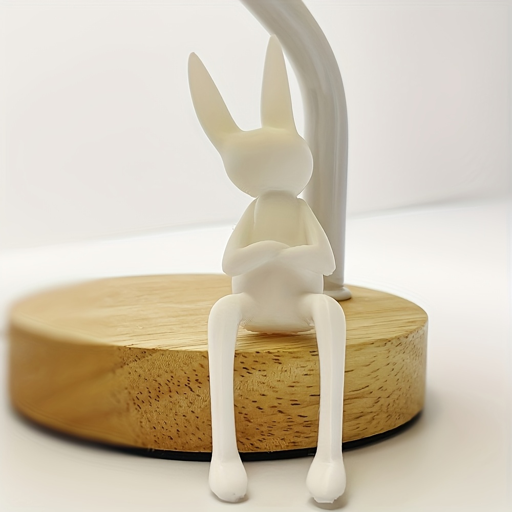 Home Office Furniture Sets - 2-piece set of white sitting bunny