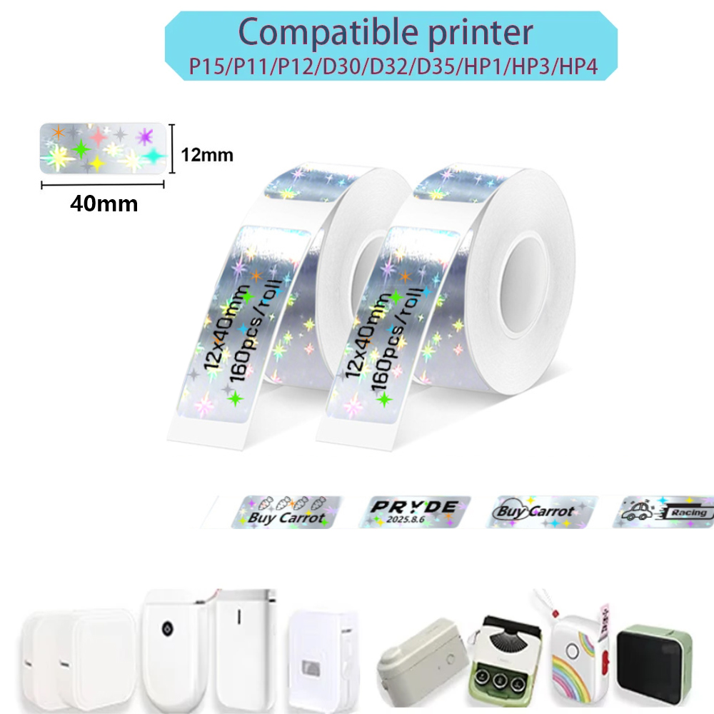 Label Maker Machine - P15 Label Maker Tape Portable Self-adhesive