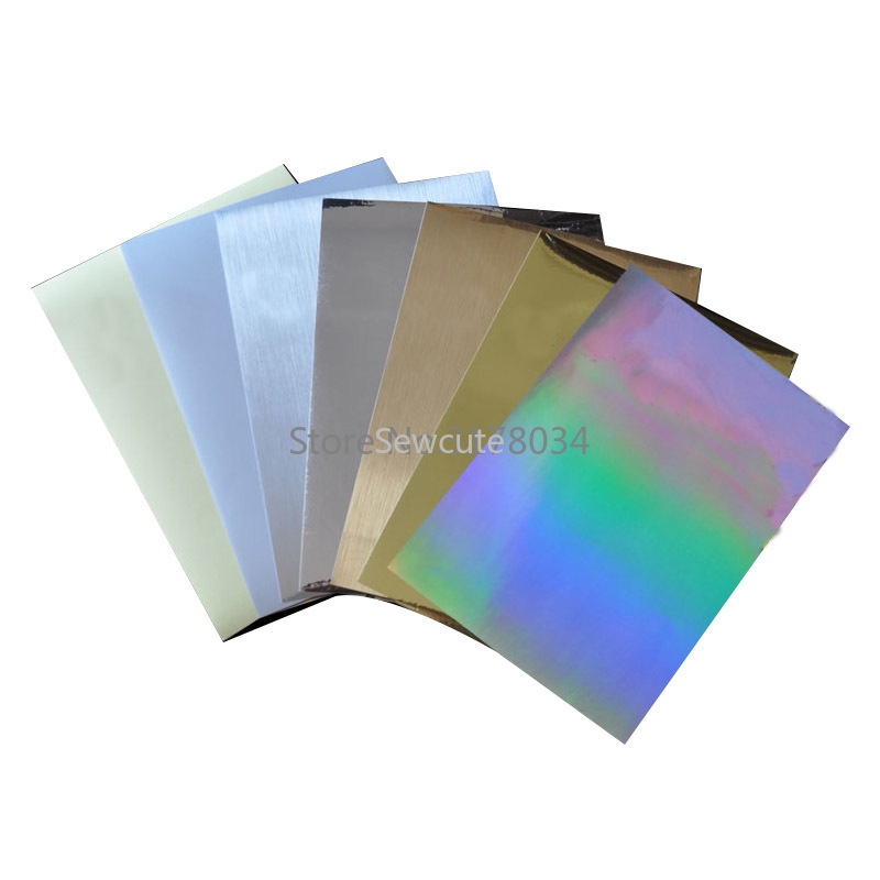 Label Maker Machine - 50pcs A4 blank Gold Transparent HOLOGRAM