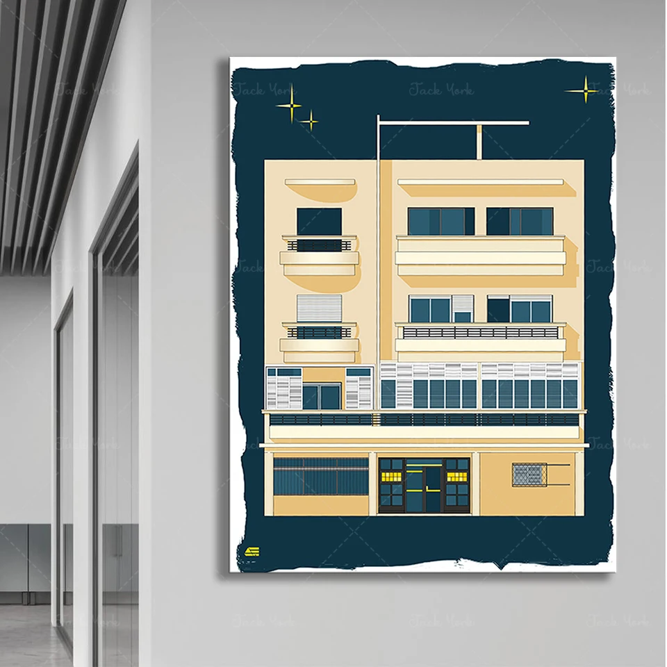 Home Office Interior Design - Bauhaus Tel Aviv Print Modern Printable