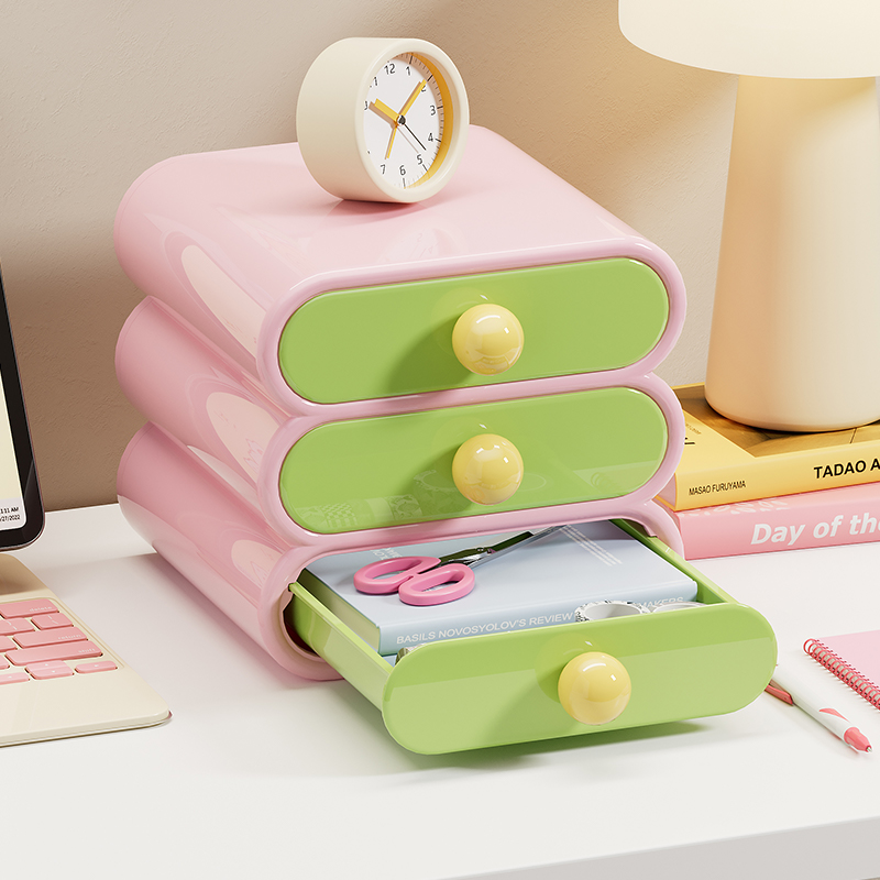 Home Office Furniture Sets - Uforu Dopamine Desk Organizer, 3-Tier Drawer