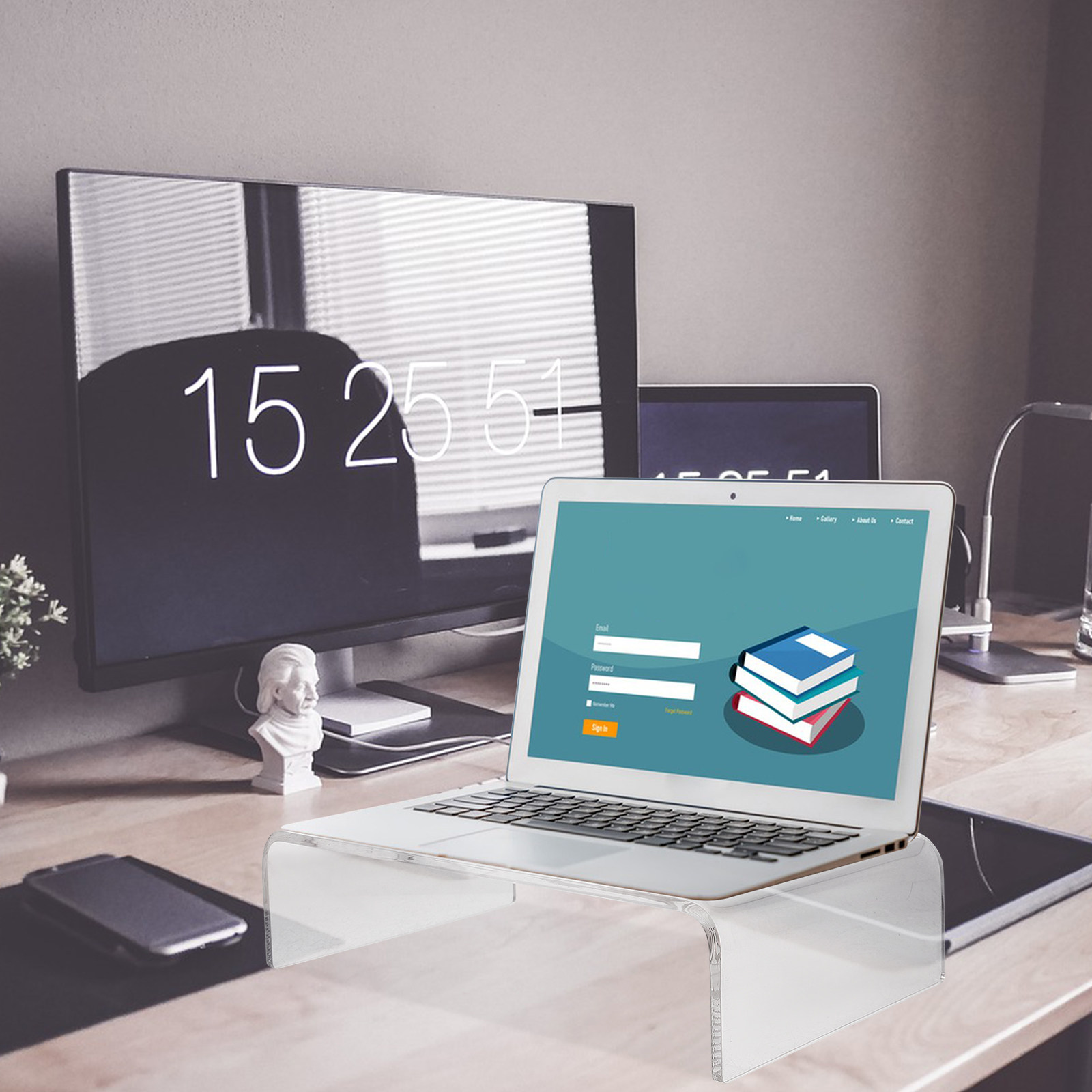 Acrylic Computer Monitor Stand - огляд і ціна Monitor Riser Stand