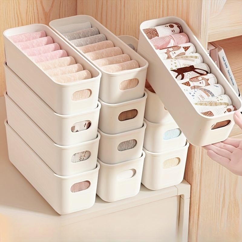 4pcs White Plastic Storage Box - огляд і ціна Home Office Furniture Sets