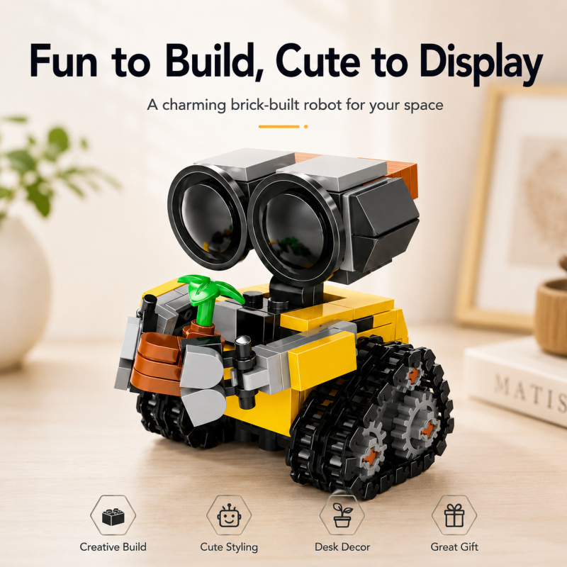 Mini Robot Building Blocks Set - огляд і ціна Home Office Kit