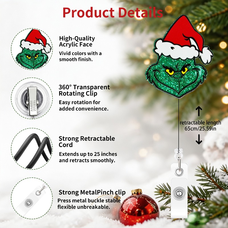 Christmas Green Monster Badge  - огляд і ціна Home Office Login