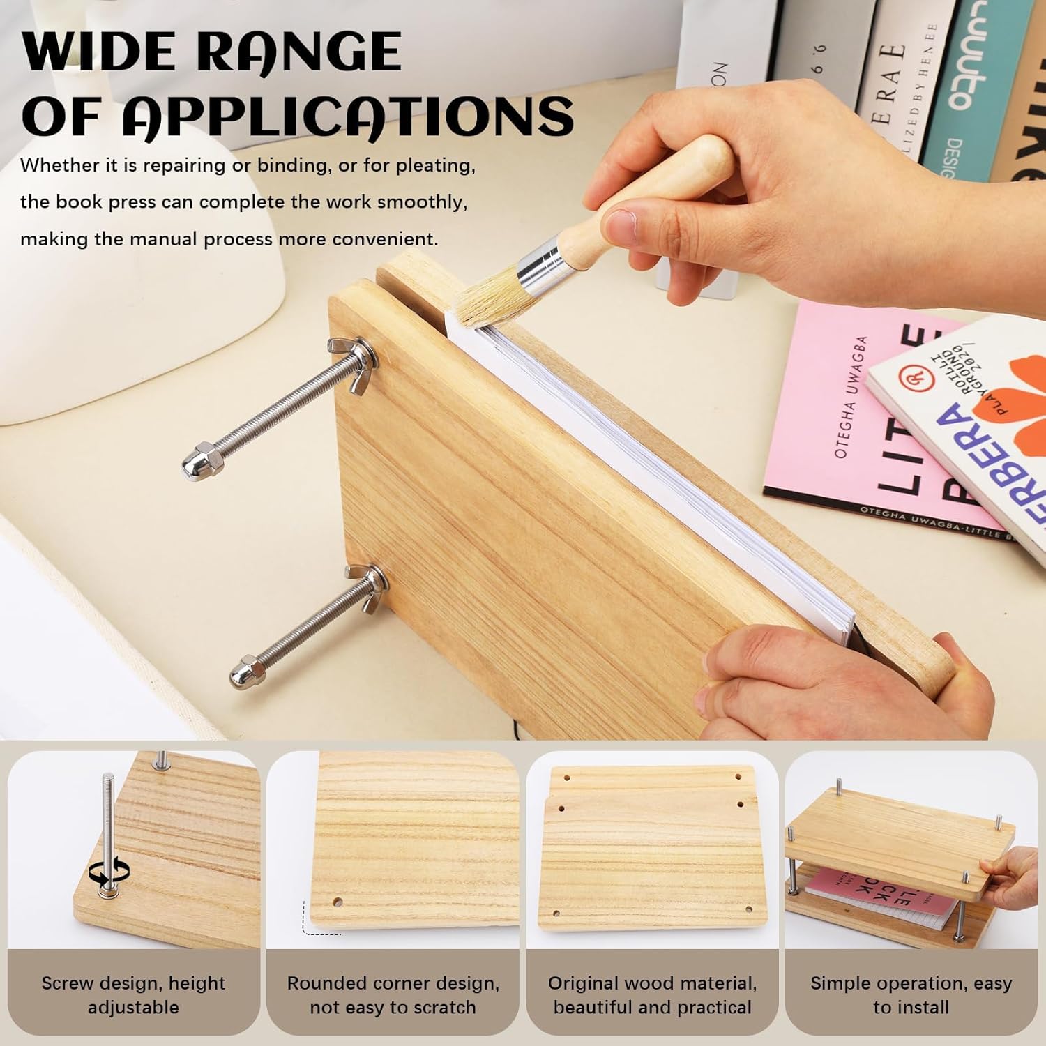 Wooden Book Press, Binding Too - огляд і ціна Label Maker Machine