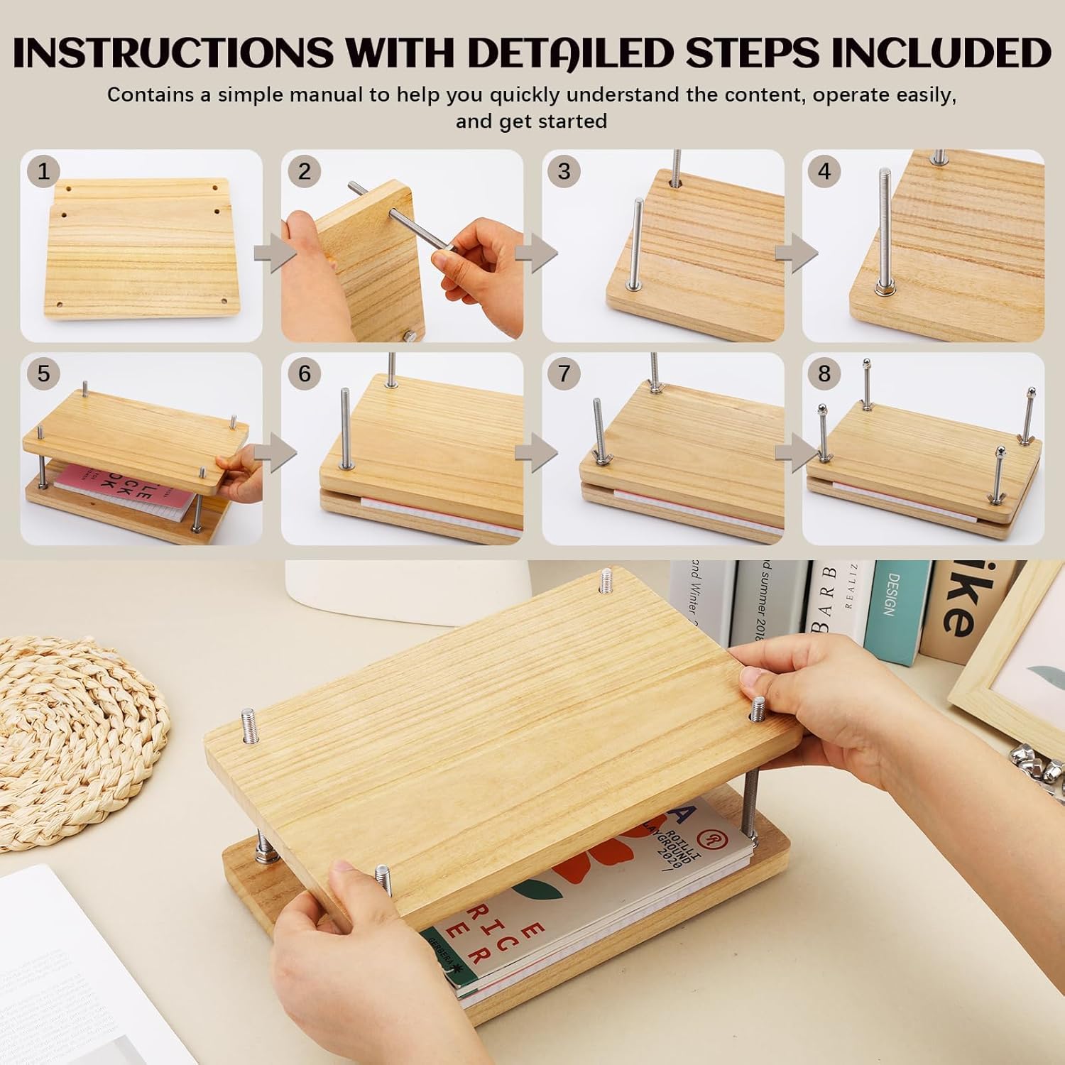 Wooden Book Press, Binding Too - огляд і ціна Label Maker Machine
