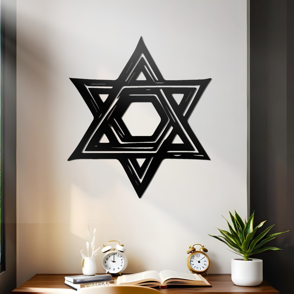 CIFBUY Iron Wall Art Star of D - огляд і ціна Home Office Decor