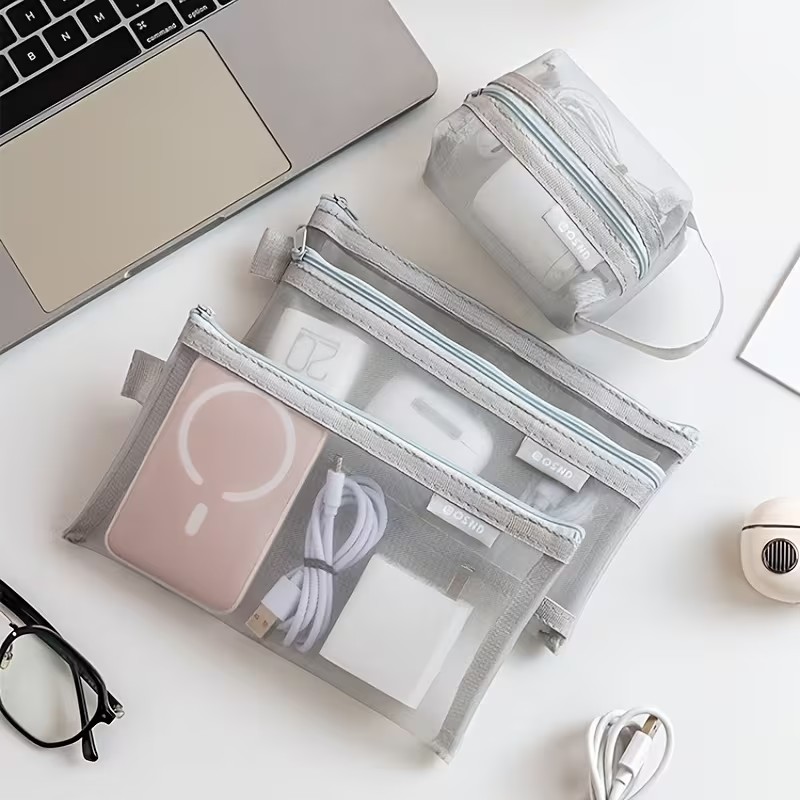 Gray Mesh Organizer Bags – for - огляд і ціна Home Office Furniture Sets
