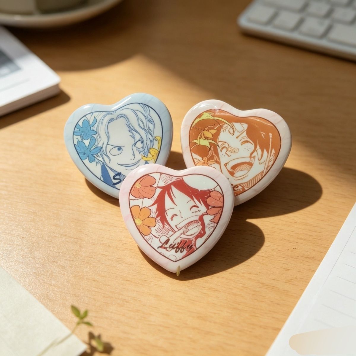 One Piece Luffy Ace Love Badge - огляд і ціна Home Office Kit