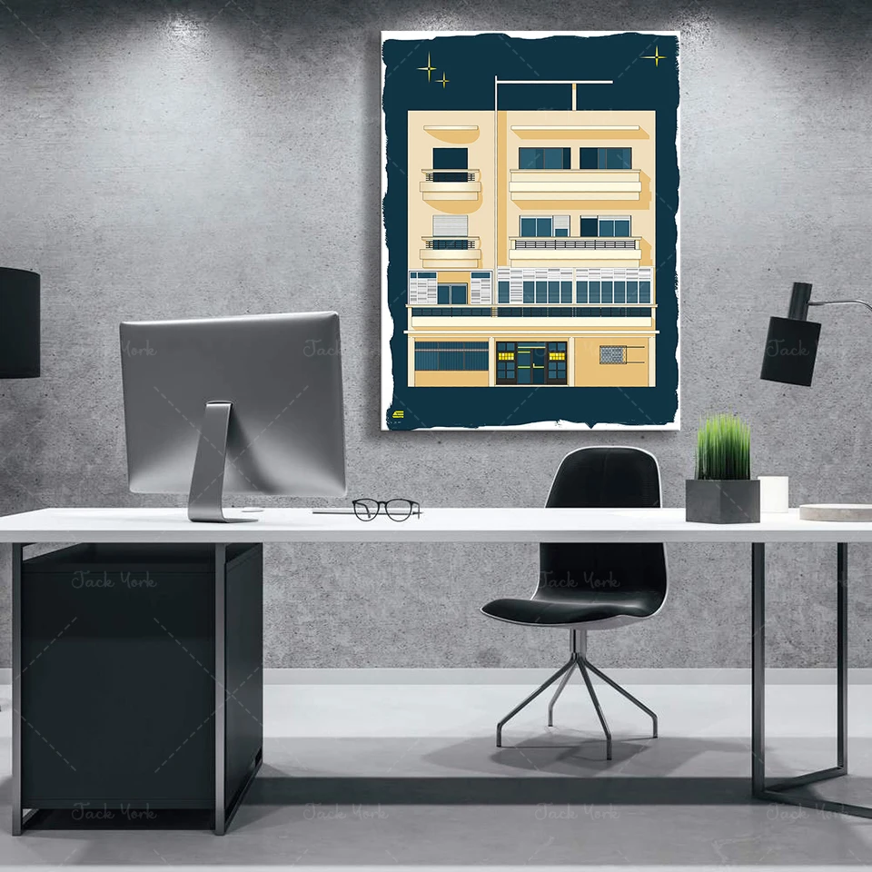 Bauhaus Tel Aviv Print Modern  - огляд і ціна Home Office Interior Design