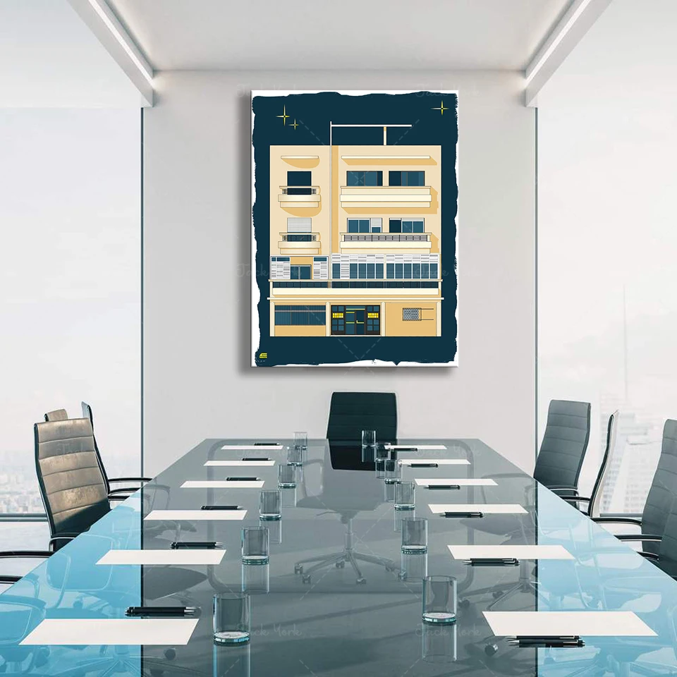 Bauhaus Tel Aviv Print Modern  - огляд і ціна Home Office Interior Design